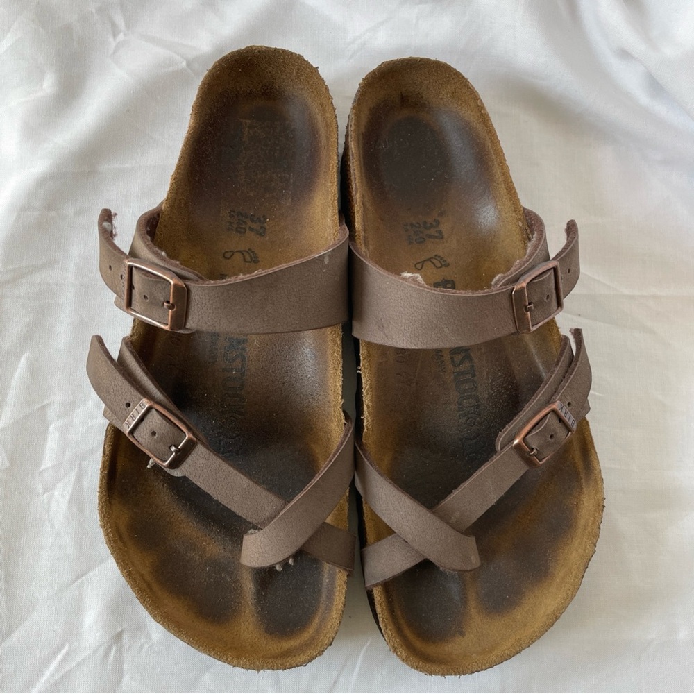 Birkenstock Mayari Brown Leather Sandals